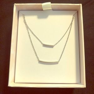 Summer & Rose Silver 2-tier necklace 🌹